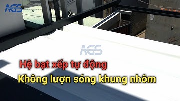 Pegola mái xếp khung nhôm tự động - Mái bạt xếp nhập khẩu | Trinh AGS