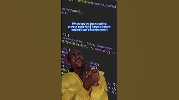 When you can’t find the error in your code 🤣
