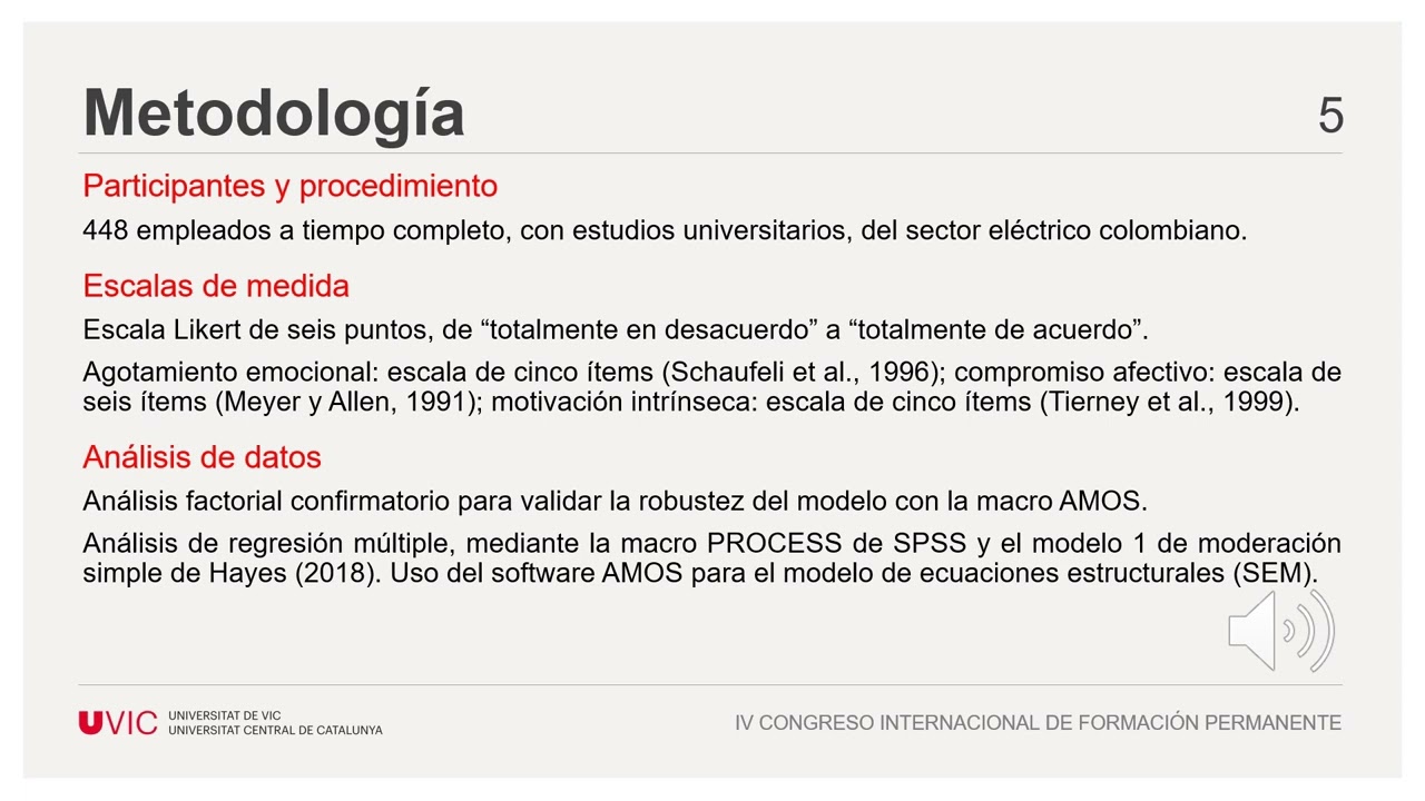 Impacto del agotamiento emocional en la motivación intrínseca: la moderación del compromiso afectivo