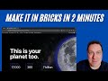 Create this space hero section fast in bricks.