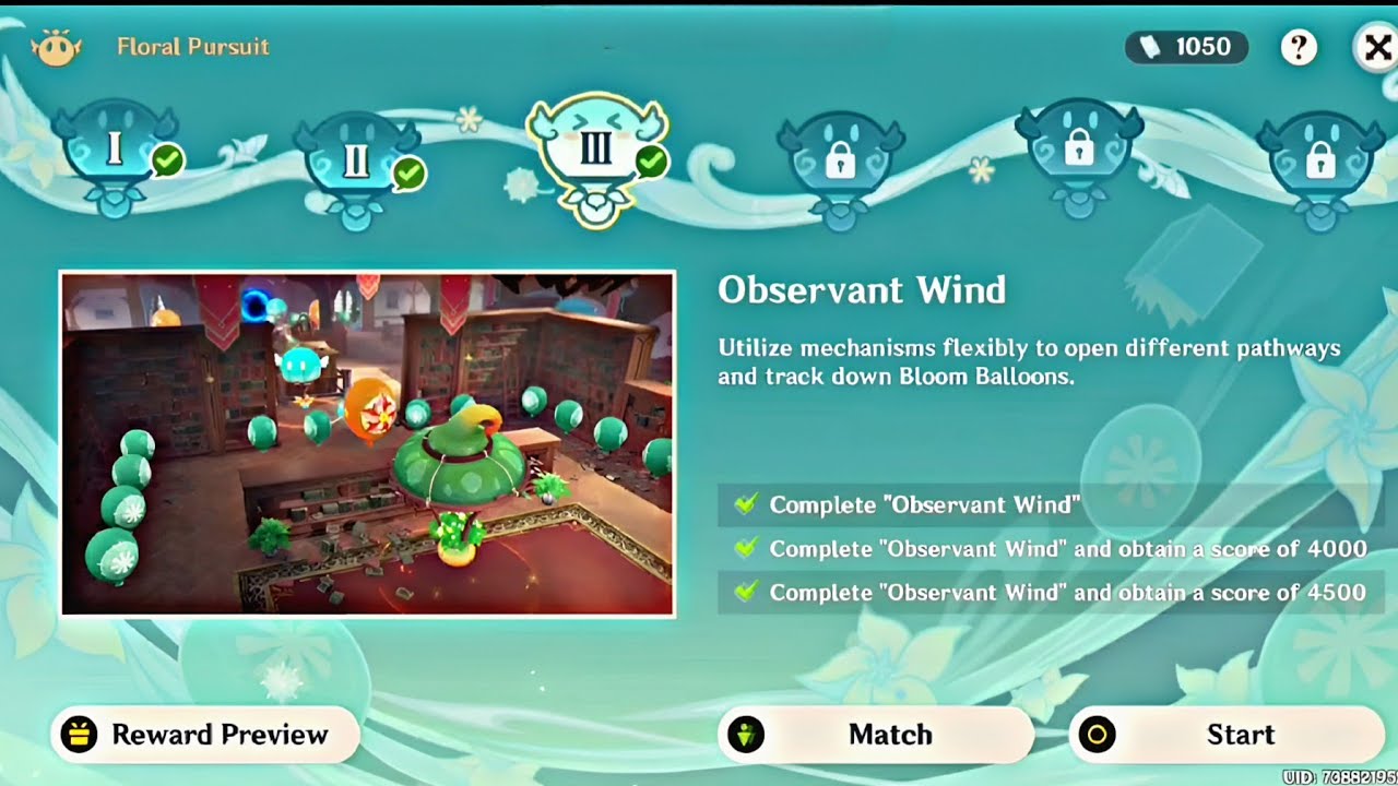 [原神] Inverted Wind | Floral Pursuit - I,II,III Windblume Breath Event Festival 🏃‍♀️