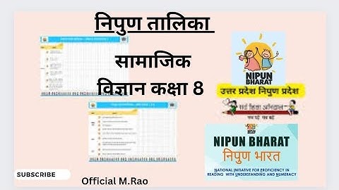Nipun talika social science class 8 @official M.Rao