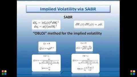 Project: implementation and calibration for SABR model