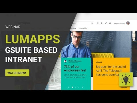 Webinar: GSuite-based Intranet with LumApps