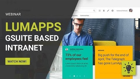 Webinar: GSuite-based Intranet with LumApps