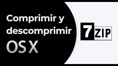 Comprimir y descomprimir archivos en MAC con 7-Zip | macOS