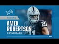 Amik Robertson Highlights | Detroit Lions
