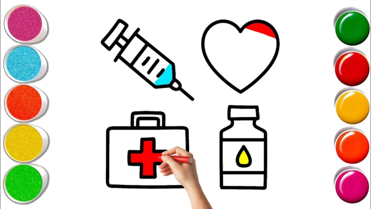 Doctor kit drawing 2 ,Colouring and Painting for Toddlers, kid's Draw ...