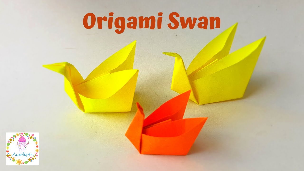 Origami Swans Easy Origami for Beginners Aureliarts YouTube
