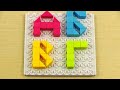 Буквы из кубиков АБВГД для детей ABCD blocks