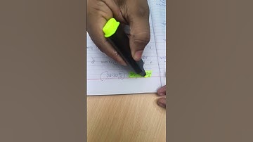 How To Erase Highlighter From Note Book || Science Trick #shorts