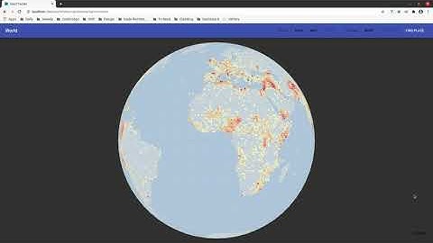 React and D3 globe and map visualisation