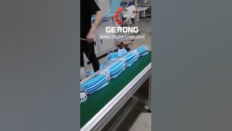 Ear loop welding video testing video of automatic earloop ear band ultrasonic welding machine for me