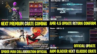 Material Lucky Spin Coming | AKM Glacier Classic Crate? | BGMI Next Spider-Man Event | 4.5 Update screenshot 1