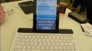 Samsung Galaxy Tab accessories and docking station keyboard overview at IFA 2010