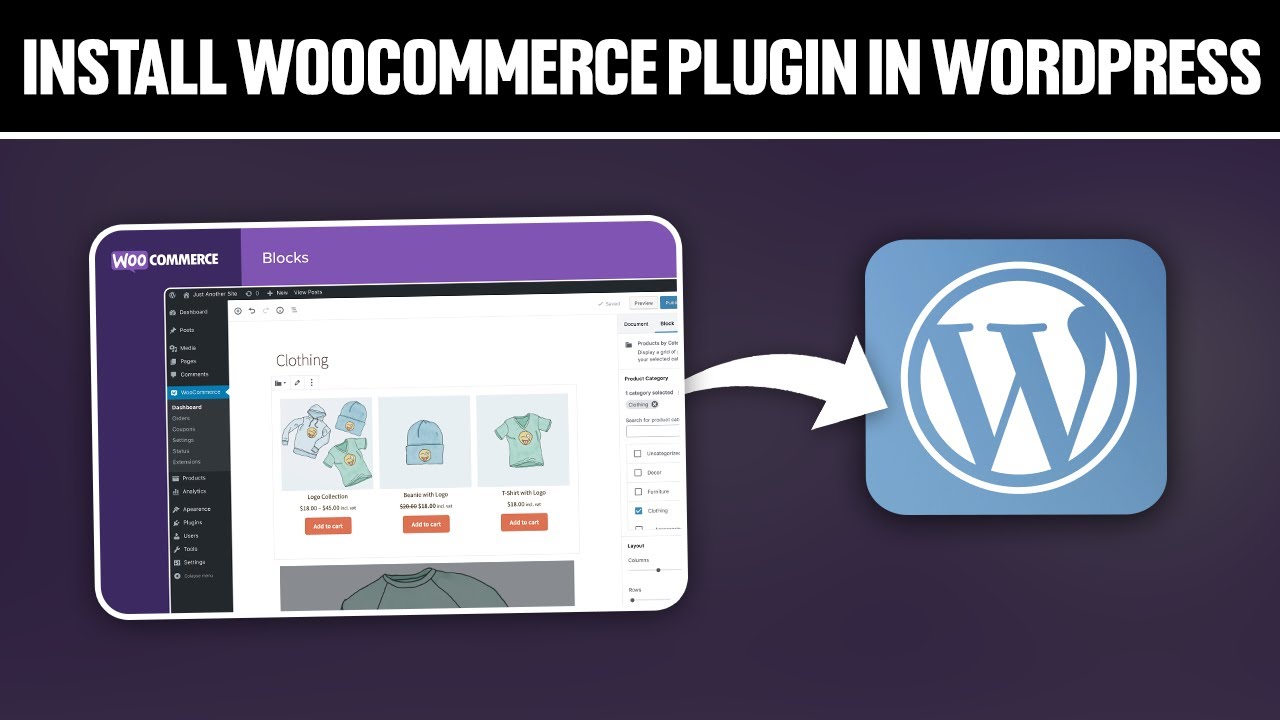 How To Install WooCommerce Plugin in WordPress ! (Full Tutorial) - YouTube