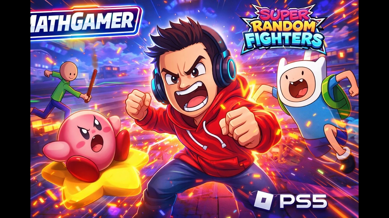 SUPER RANDOM FIGHTERS no Roblox 🤯 LUTEI COM PERSONAGENS ALEATÓRIOS E FOI INSANO!