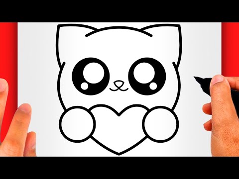 HOW TO DRAW A CAT (EASY) - Cute Cat Drawing (EASY)