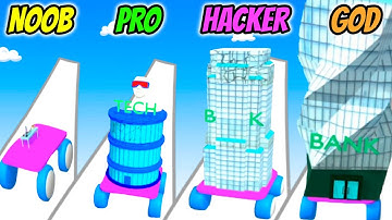 Plaza Invest Run - NOOB vs PRO vs HACKER vs GOD