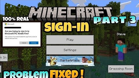 Minecraft trusted account sign in problem solve prat-3