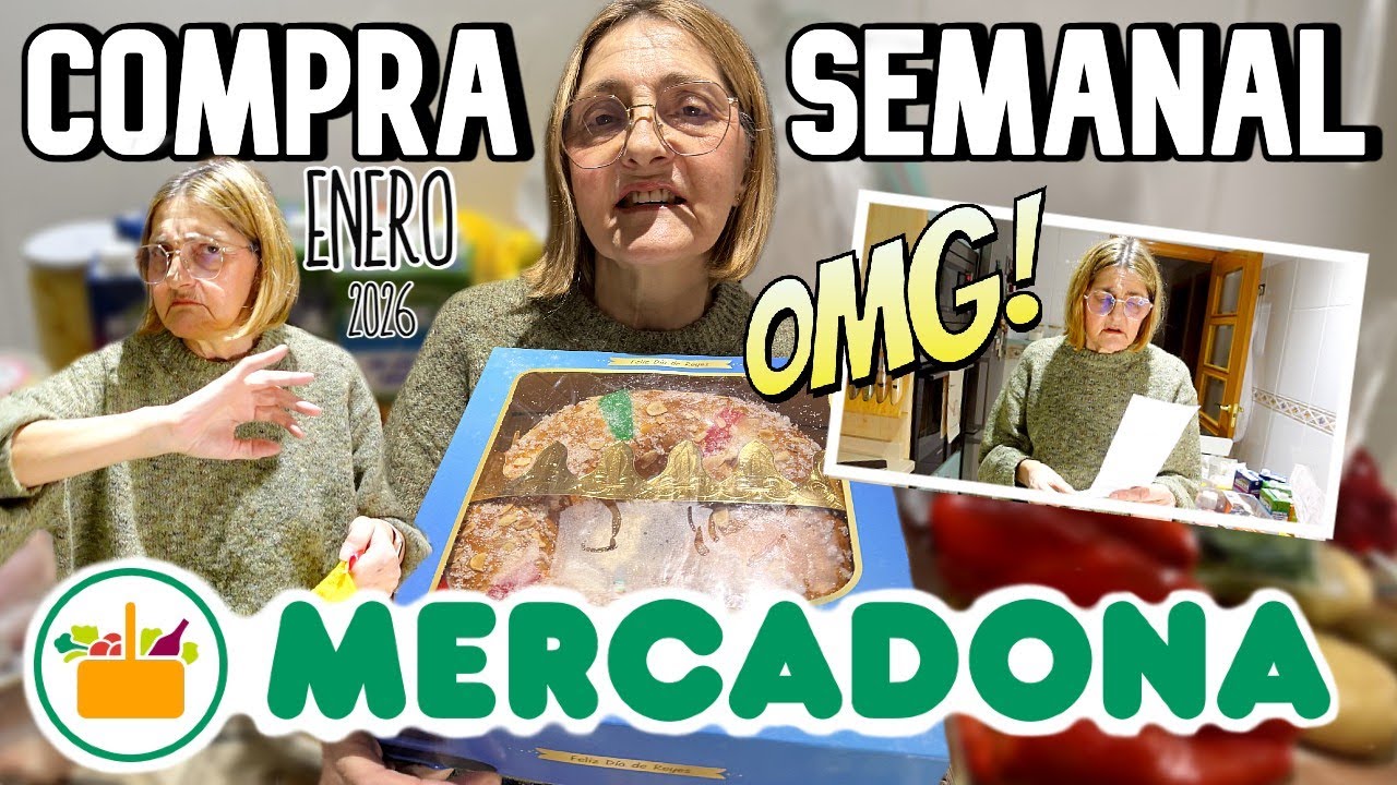 COMPRA SEMANAL MERCADONA🍎💸 : ¿Lo ha COMPRADO o se lo han REGALADO?😂 🛒 (Enero 2026) | LorenaAndCia