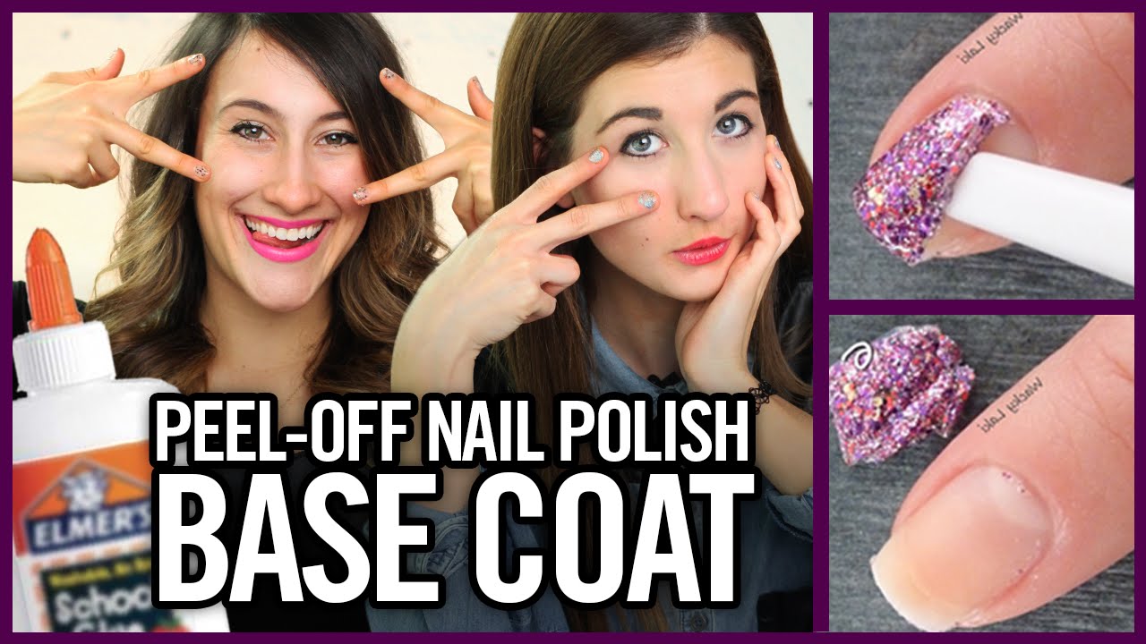 DIY Peel Off Nail Polish Base Coat with Glue? Makeup Mythbusters w