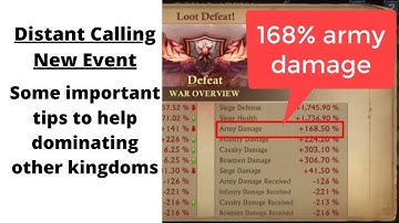 New Event Distant Calling: Some important tips to help dominating other kingdoms | KING OF AVALON