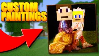 How To Make Completely CUSTOM PAINTINGS For Minecraft!! -  DIY Minecraft Bedrock (Full Tutorial!)