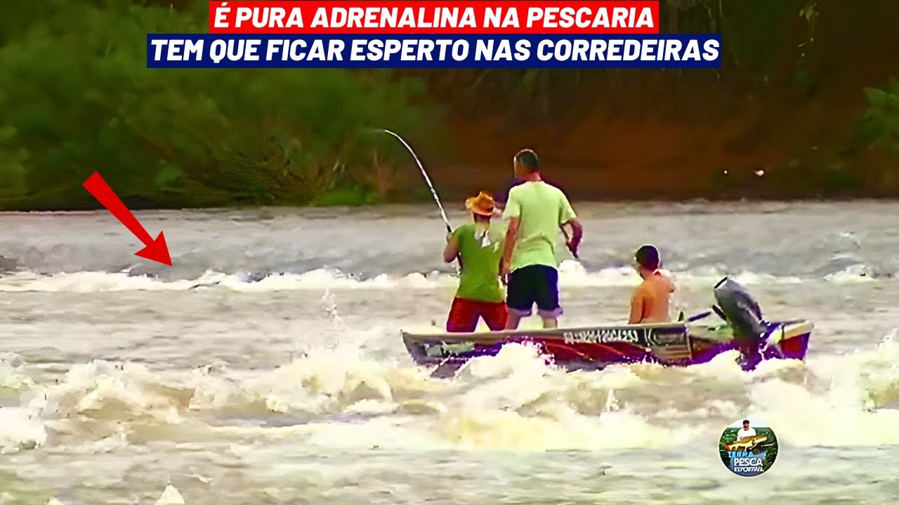 PESCA CHEIA DE EMOÇÕES PIAPARAS E OS GRANDES DOURADOS PUXANDO NAS CORREDEIRAS DO RIO URUGUAI
