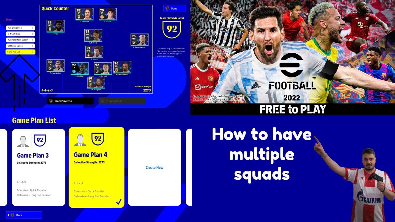 eFootball 2022 Dream Team Guide - Different Ways to Play (Part Two)