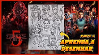How to draw the Stranger Things Season 5 poster - Step by Step Part 2