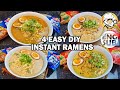 INSTANT NOODLES MO GAWIN NATING LASANG RESTAURANT RAMEN!!! (INSTANT NOODLES/RAMEN 4 WAYS!!!)