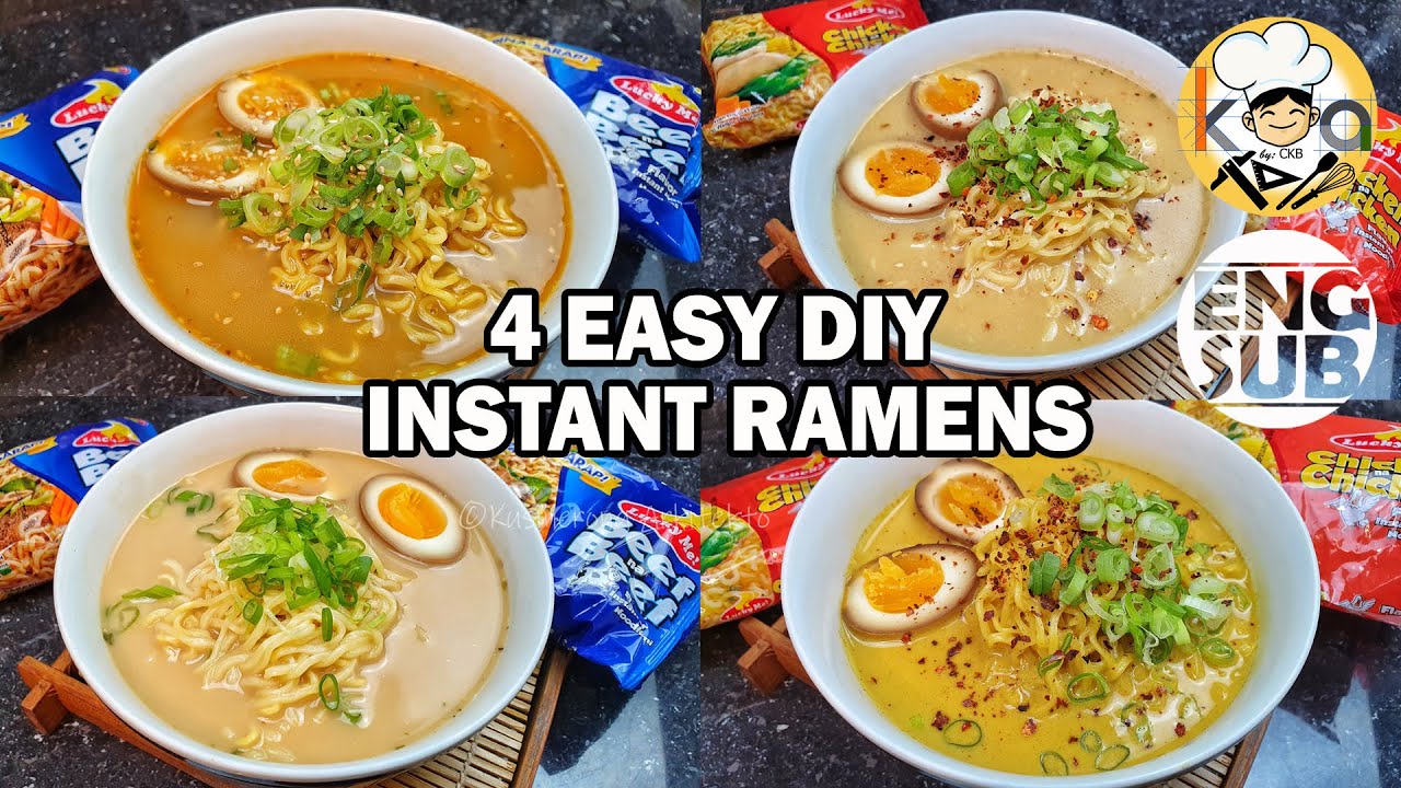 ⁣INSTANT NOODLES MO GAWIN NATING LASANG RESTAURANT RAMEN!!! (INSTANT NOODLES/RAMEN 4 WAYS!!!)