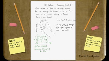 Vector Statics - Dot Product - Engineering Example 1