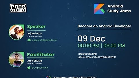 Android Study Jam 2021 : Session 1