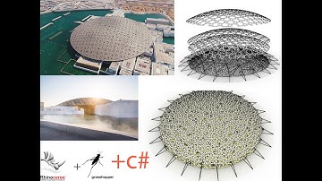 louver abu dhabi museum dome  (#programming c# #rhino3d #grasshopper  part 1)