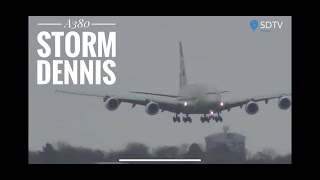 Storm Dennis London Great Flying- Turbulent weather- great pilots