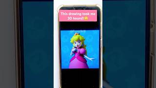 Wait for the transition 🍑... ✨Princess Peach✨ #shorts #art #viral #trending #drawing | FUN N SKILL