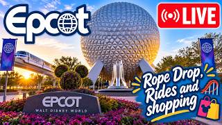 🔴 LIVE from EPCOT Morning Rope Drop! 🏰 Beating the Crowds & Checking Out What's New!