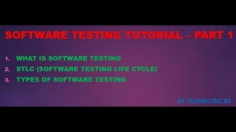 Software Testing Tutorial For Beginners | What is Software Testing | Part 1
