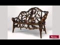 Antique Rustic Adirondack style (20th Cent) root loveseat Antique Rustic Adirondack style (20th Cent) root loveseat