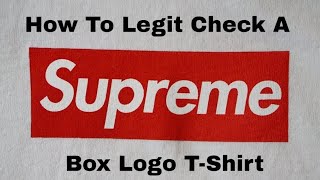 Supreme Shibuya Box Logo: How To Spot Fake Tees