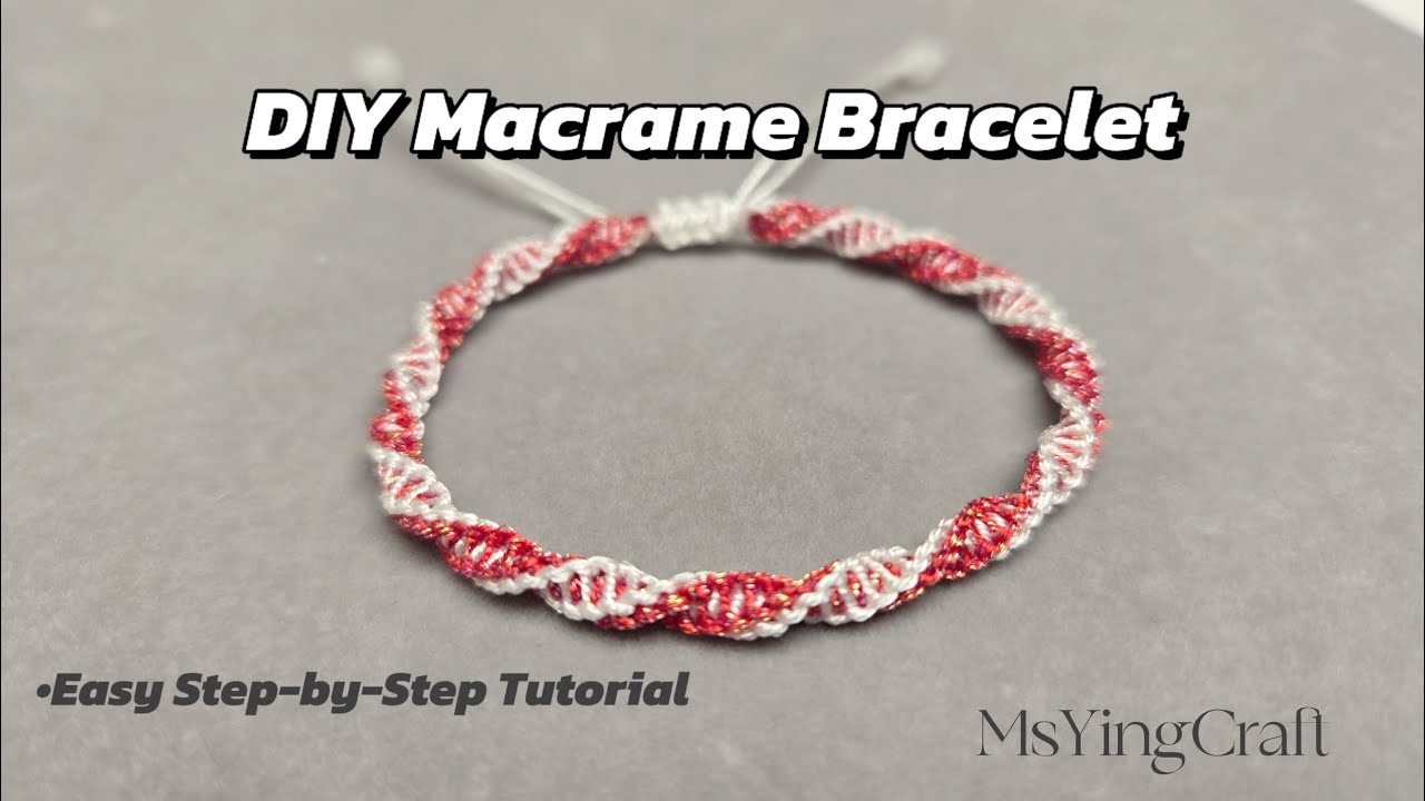 DIY Macrame Bracelet Tutorial | Slow, Step-by-Step & Detailed Tutorial ...