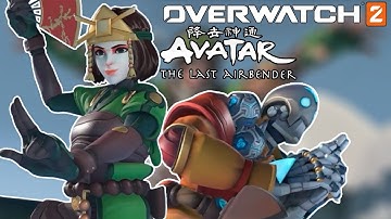 Overwatch 2 x Avatar The Last Airbender NEW Highlights Intro & Emotes