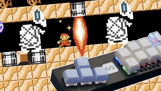 Playing Ross' Mario Maker World with the Fightboard MX