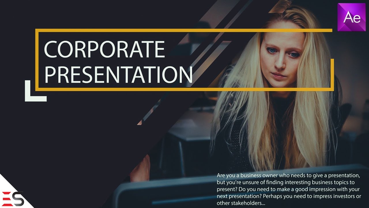 company presentation after effects template free