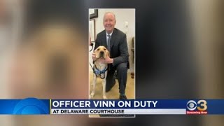 New officer introduced at Delaware courthouse