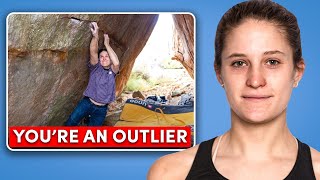 How Strong Are This V14 Climbers Fingers? Ft. Allison Vest & Tom Randall