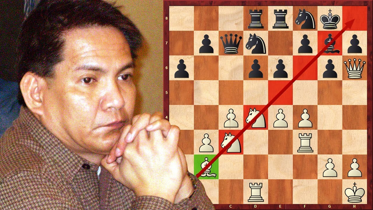 Filipino Grandmaster Finds A Brilliant Suffocation Mating