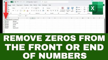 How to Auto-Remove Unwanted Zeros in Excel (Remove Zeros from Front or End of Numbers)